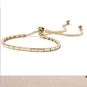 NWOT banana republic Elegant Gold Bracelet with slider clasp